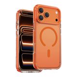 KeepHone Apple iPhone 17 Pro Max ile Uyumlu Kılıf, Darbe Önleyici, Tırtıklı, Magsafe, Turuncu