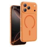 KeepHone Apple iPhone 17 Pro Max ile Uyumlu X-Crystal Slim MagSafe Kılıf, Turuncu, Darbe Emici, Askeri Standart Koruma