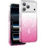Keephone Apple iPhone 17 Pro Max Lillian Simli Pembe Magsafe Uyumlu Telefon Kılıfı - Standart