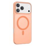 Keephone Apple iPhone 17 Pro Uyumlu Kılıf 0.8mm Ultra Ince Yumuşak Silikon Magsafe Kapak - Turuncu
