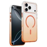 KeepHone Apple iPhone 17 Pro Uyumlu Kılıf, Çift Renkli Şeffaf, MagSafe Özellikli, Turuncu