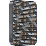 Keephone Brendy Kevlar Fiber Desenli Tasarım 10.000 Mah Kablosuz Şarj Magsafe Powerbank - Gümüş