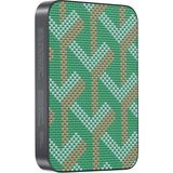 Keephone Brendy Kevlar Fiber Desenli Tasarım 10.000 Mah Kablosuz Şarj Magsafe Powerbank - Yeşil