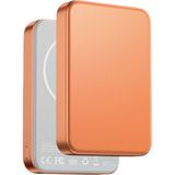 Keephone Glossey 10.000 Mah 22.5W USB 20W Type-C ve 15W Kablosuz Şarj Semi Solid Destekli Magsafe Powerbank - Turuncu