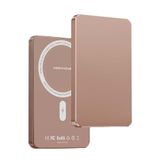 KeepHone İnce Magsafe Powerbank 5000 mAh, 20W Hızlı Şarj, iPhone 12 13 14 15 16 Pro Max ile Uyumlu, Çöl Gold