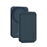 KeepHone iPhone 12 13 14 15 16 17 Plus Pro Max ile Uyumlu Kartlık, Manyetik 360° Dönen Standlı, Deri MagSafe Cüzdan, Lacivert