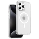 KeepHone iPhone 15 Pro Max ile Uyumlu Kılıf, Şeffaf, MagSafe, Hibrit Koruma, Darbeye Dayanıklı