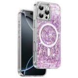 KeepHone iPhone 16 Pro Max Uyumlu Kılıf, MagSafe, Glitter, Mor