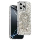 KeepHone iPhone 16 Pro Uyumlu Kılıf, Işıltılı Glitter, MagSafe, Titanyum Gri