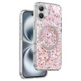 KeepHone iPhone 16 Uyumlu Parıltılı Kılıf, MagSafe, Glitter, Pembe