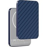 Keephone PB50 Brendy Karbon Kevlar 5.000 Mah 20W Type-C ve 15W Kablosuz Şarj Destekli Magsafe Powerbank - Lacivert