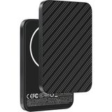 Keephone PB50 Brendy Karbon Kevlar 5.000 Mah 20W Type-C ve 15W Kablosuz Şarj Destekli Magsafe Powerbank - Siyah