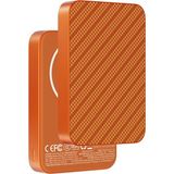 Keephone PB51 Brendy Karbon Kevlar 10.000 Mah 20W Type-C ve 15W Kablosuz Şarj Destekli Magsafe Powerbank - Turuncu