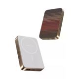 Keephone PB51 Brendy Kevlar 10.000 mAh 22.5W USB 20W Type-C ve 15W Kablosuz Şarj Destekli Magsafe Powerbank - Gün Batımı