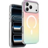 Keephone Rainbow iPhone 17 Pro Gümüş Magsafe Uyumlu Telefon Kılıfı - Standart