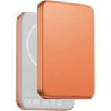 Keephone Uzun Ömürlü Glossey 5.000 Mah 20W Type-C ve 15W Kablosuz Şarj Destekli Magsafe Powerbank - Turuncu