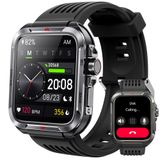 KEEPONFIT Erkekler için Akıllı Saat, Bluetooth Aramalarını Cevaplayın/Yapın, Metal Çerçeve 1,8 inç Alexa Dahili Fitness İzleyici IP68/100 Spor Modları/Kalp Hızı/SpO2/Stres/Uyku Monitörü iOS/Android