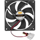Keepro 12V 12 cm Ide Molex Power Girişli Kasa Içi Fan - Siyah
