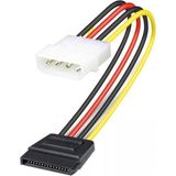 Keepro 30 cm 4 Pin Erkek Molex To 15 Pin Dişi Sata Power Kablo