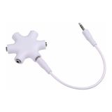 Keepro 5 Li Kulaklık Çoklayıcı Splitter 5 Port 3.5mm Çoklayıcı Kablo - Beyaz