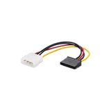 Keepro Dahili Güç Kaynağı Kablosu Ide (4-Pin Molex) Erkek <=> Sata 15-Pin Dişi 0.15 Metre