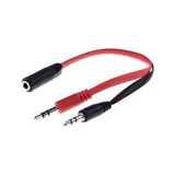 Keepro Kulaklıklı Mikrofon Ayrıştırıcı 3.5mm Splitter Y Kablo