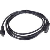 Keepro Mikro USB Uzatma Kablosu Mikro B Dişi - Mikro B Erkek Veri Kablosu 1.5m