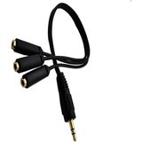 Keepro Ses Sistemi Kablosu Erkek Stereo 3 Dişi Stereo 3 Dişi Aux 1 Erkek Aux Kablo Creative Ses Sistemi Kablosu 3 Port Aux Çaoğaltıcı 3 Lü Stereo Çoğaltıcı