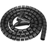 Keepro Spiral Kablo Toplayıcı Kablo Düzenleyici Ø 20MM X1,5m Siyah - Yok