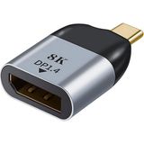 Keepro Type C Usb-C Displayport Monitör Dönüştürücü Adaptör 8k 4K 2k 60hz - Gri