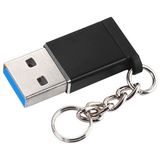Keepro USB 3.0 Erkek to Type-C Dişi Dönüştürücü aparat - Siyah
