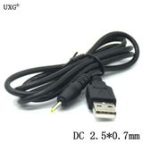 Keepro USB Dc 2.5 Mm/0.7 mm 5 Volt Dc Namlu Jack Güç Şarj Kablosu 1m Dirsek 90 Dik Açı Tasarım Dc Priz USB Kablosu - Siyah