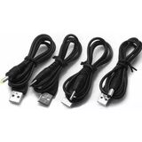 Keepro USB Güç Kablosu Kablosu Dc 5V Dc2.0/2.5/4.0/5.5mm 4'lü Set