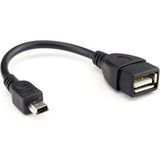 Keepro USB On-The-Go (Otg) Kablosu 020 Metre Awg 28 USB A Dişi - Mini USB B 5-Pin Erkek