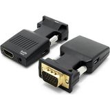 Keepro vga to hdmı dönüştürücü VGA+audio to HDMI çevirici converter 1080P - Siyah