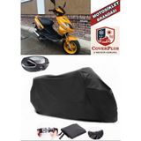 Keeway Focus 150 Branda Siyah Arka Çanta Uyumlu(Topcase) Motosiket Brandası Motor Örtüsü Çadır Su Geçirmez Motosiklet Kılıfı Motor Brandası,lastikli,taşıma Torbalı