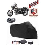 Keeway Land Cruiser 250 Branda Siyah Arka Çanta Uyumlu(Topcase) Motosiket Brandası Motor Örtüsü Çadır Su Geçirmez Motosiklet Kılıfı Motor Brandası,lastikli,taşıma Torbalı