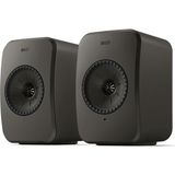 Kef Lsx Iı Lt, 200W, 24BIT/384KHZ, Wi-Fi, Bluetooth 5.0, Airplay 2, Chromecast, HDMI Arc, Usb-C, Uni-Q Aktif Hi-Fi Hoparlör - Çift - - Gri