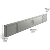 Kef Xıo Soundbar, 5.1.2 Dolby Atmos, Dts:x, Uni-Q Mx Spatial Audio, Veco Destekli Güçlü Bas, 12 Aktif Sürücü & Class-D Amfi, HDMI Earc, Bluetooth 5.3 ve Wi-Fi Destekli Premium Ev Sinema Sistemi - Gümüş