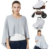 Kefee Kol Emzirme Kılıfı ve Bebek Emzirme Pançosu, CarSeat Gölgeliği için Çok Amaçlı Emzirme Kılıfı, Yüksek Koltuk Örtüsü, Bebek Arabası Örtüsü, Alışveriş Sepeti Örtüsü, Erkek ve Kız Çocuk için Emzirme Atkısı 'dan (Gri)