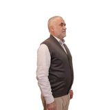 Kehila Erkek Füme Baba Yeleği Önden Zarif Düğmeli Klasik Çift Cepli Rahat Kesim Ince Yün Triko
