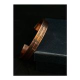 KEHRİBAREVİ EREĞLİ Bakır bileklik Ayetel Kürsi işlemeli model
