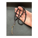 Kehribarstore Hediye Siyah Boyalı Meşe Ağacı 99 Luk Dua Tanesi Sistemsiz Namaz Tesbihi Doğal Ağaç Hediyelik