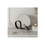 KEIN Dekoratif Bohem Masa ve Makyaj Aynası Minimalistik Amorf Çerçevesiz Ayna Oturma Odası Salon 22 cm