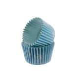 Kek Kalıbı Pet Kapsül 52x45 Mm Kağıt Cupcake Kağıdı - 100 Adet Fiyonklu Mavi