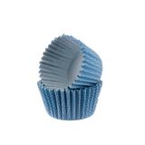 Kek Kalıbı Pet Kapsül 52X45 Mm Kağıt Cupcake Kağıdı (100 Adet) Mavi Küçük Puanlı