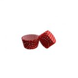 Kek Kalıbı Pet Kapsül 52x45 Mm Kağıt Cupcake Kağıdı - 100 Adet Puantiyeli Kırmızı