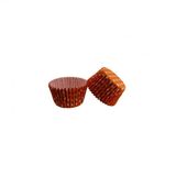 Kek Kalıbı Pet Kapsül 52x45 Mm Kağıt Cupcake Kağıdı - 100 Adet Puantiyeli Turuncu
