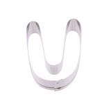 Kek Kurabiye Ve Pasta Kalıbı Metal U Harfİ Büyük Boy Alfabe 8.5 CM
