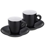Kela 12750 2'li Set Siyah 50 ml Mattia Espresso Fincan
